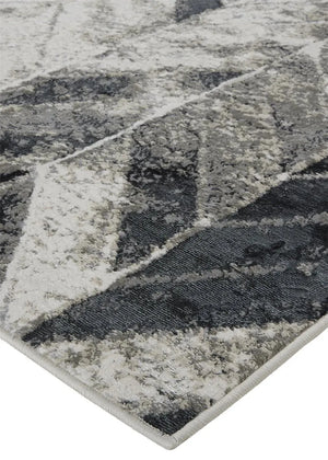 Micah 3048F Silver/Black Rug