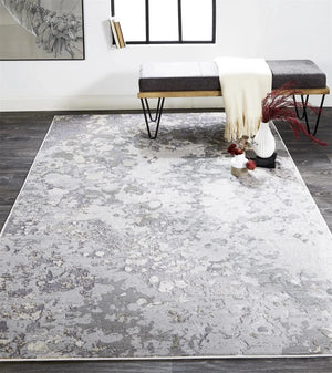 Micah 3336F Silver/Ivory Rug