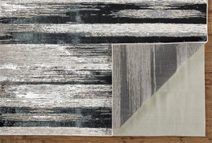 Micah 3338F Black/Silver Rug