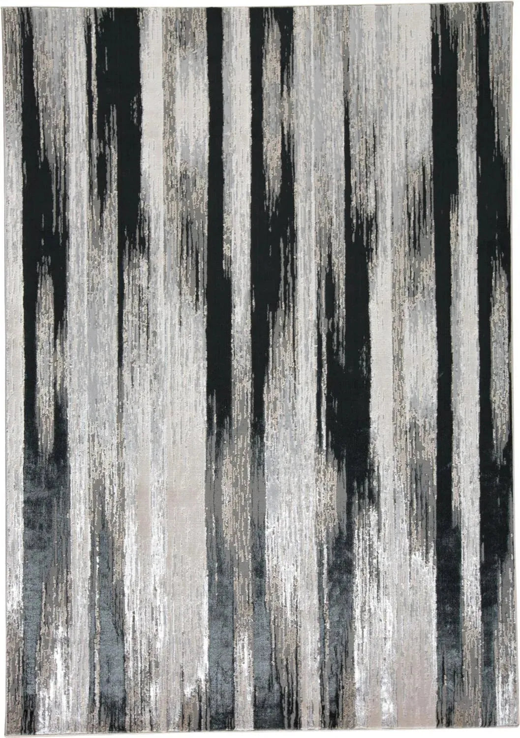 Micah 3338F Black/Silver Rug