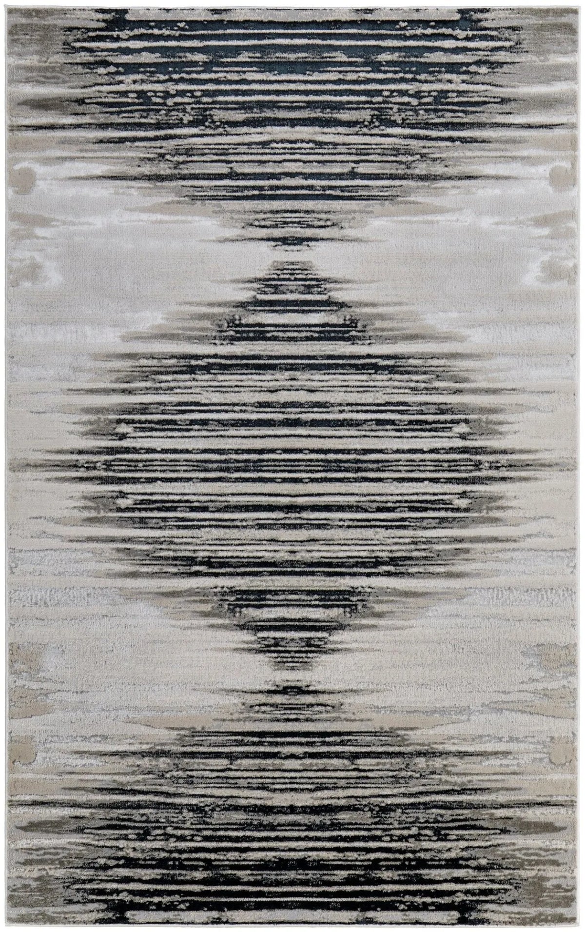 Micah 69439LRF Black/Silver Rug