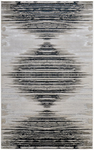 Micah 69439LRF Black/Silver Rug
