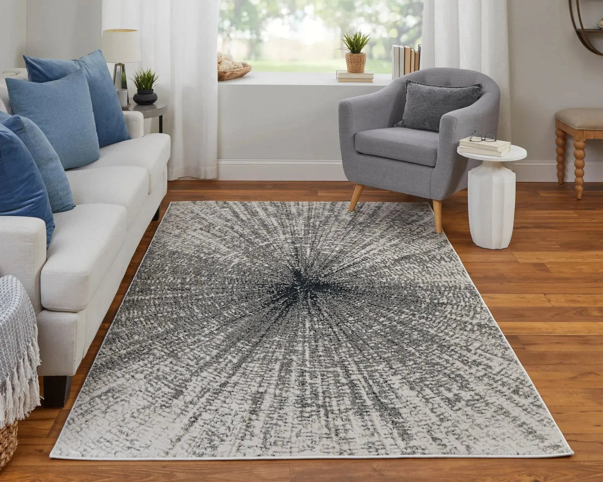 Micah 69439LTF Ivory/Grey Rug