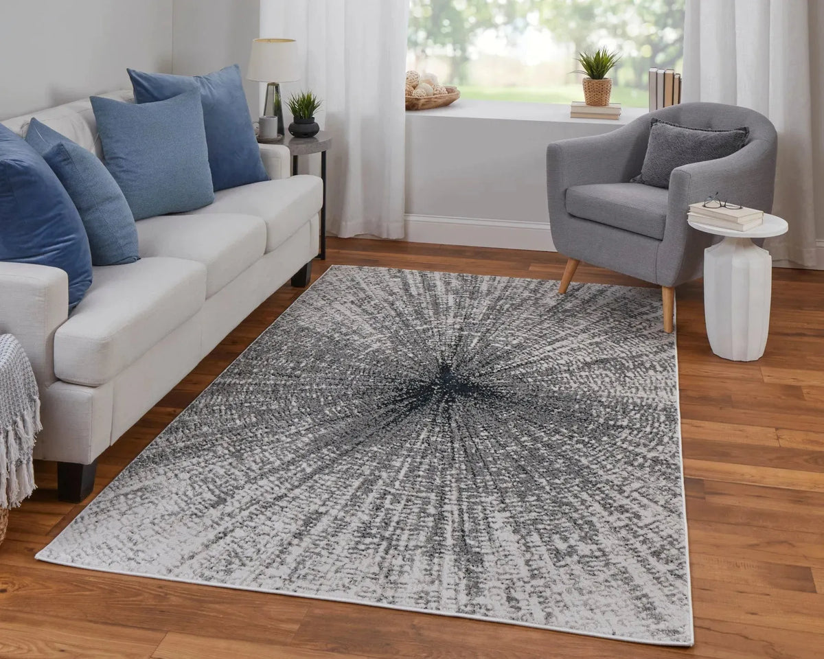 Micah 69439LTF Ivory/Grey Rug