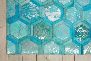 Michael Amini MA01 City Chic MA100 Turquoise Rug