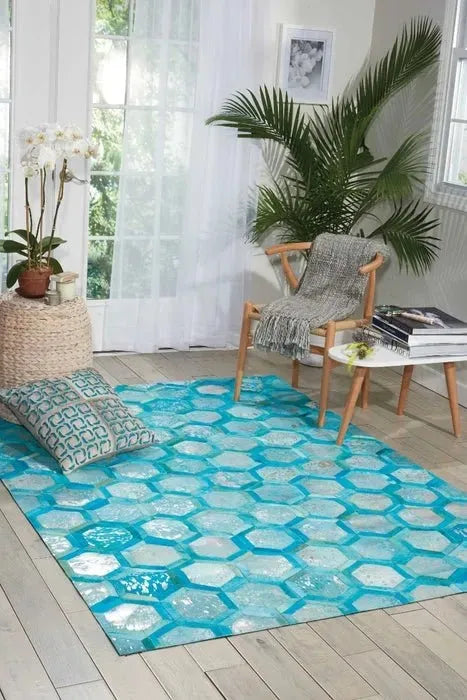 Michael Amini MA01 City Chic MA100 Turquoise Rug
