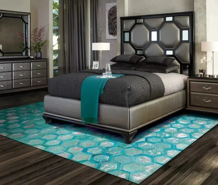 Michael Amini MA01 City Chic MA100 Turquoise Rug