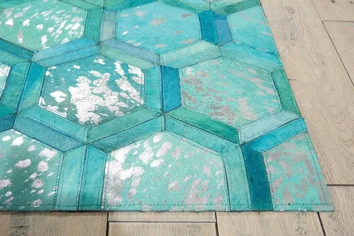 Michael Amini MA01 City Chic MA100 Turquoise Rug