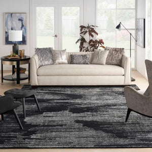 Michael Amini MA30 Star SMR02 Black/Ivory Rug