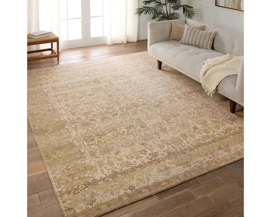 Mihret MIH01 Tan/Cream Rug