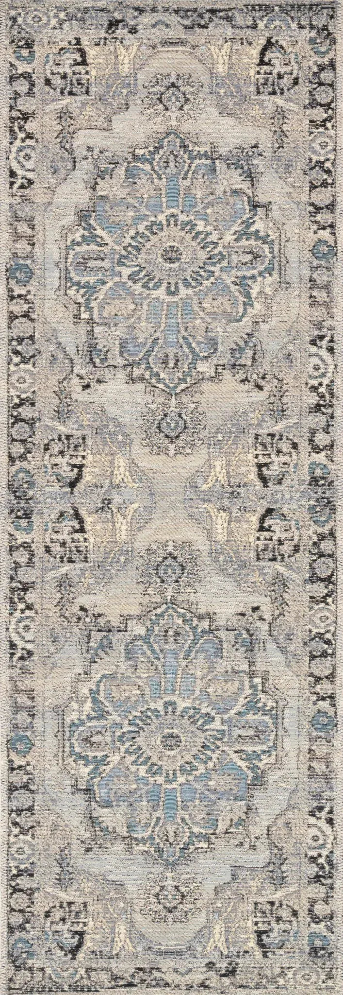 Mika MIK-01 Grey/Blue Rug