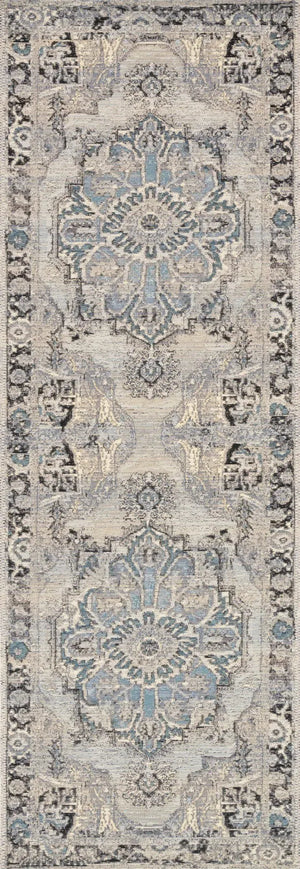 Mika MIK-01 Grey/Blue Rug