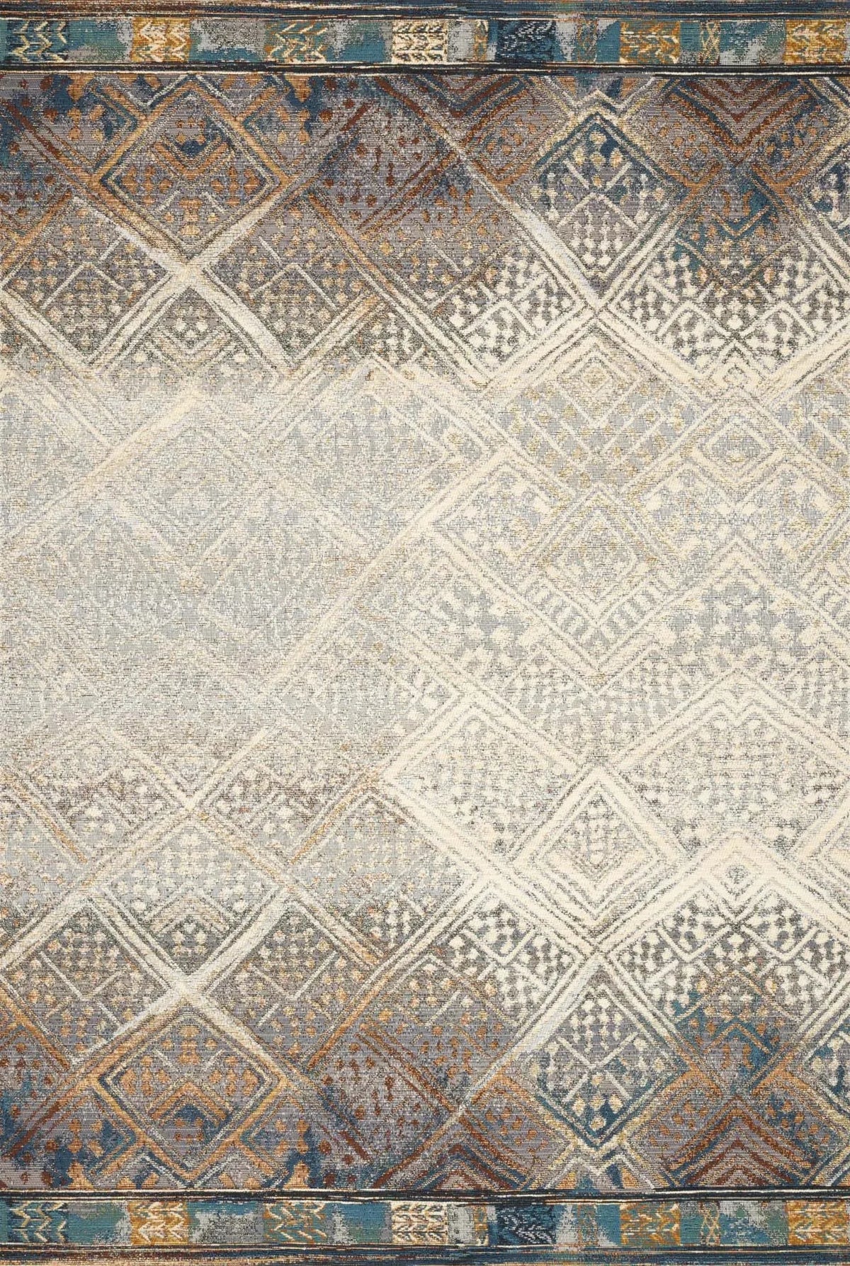 Mika MIK-02 Ivory/Mediterranean Rug