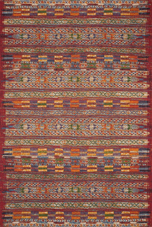 Mika MIK-09 Red/Multi Rug