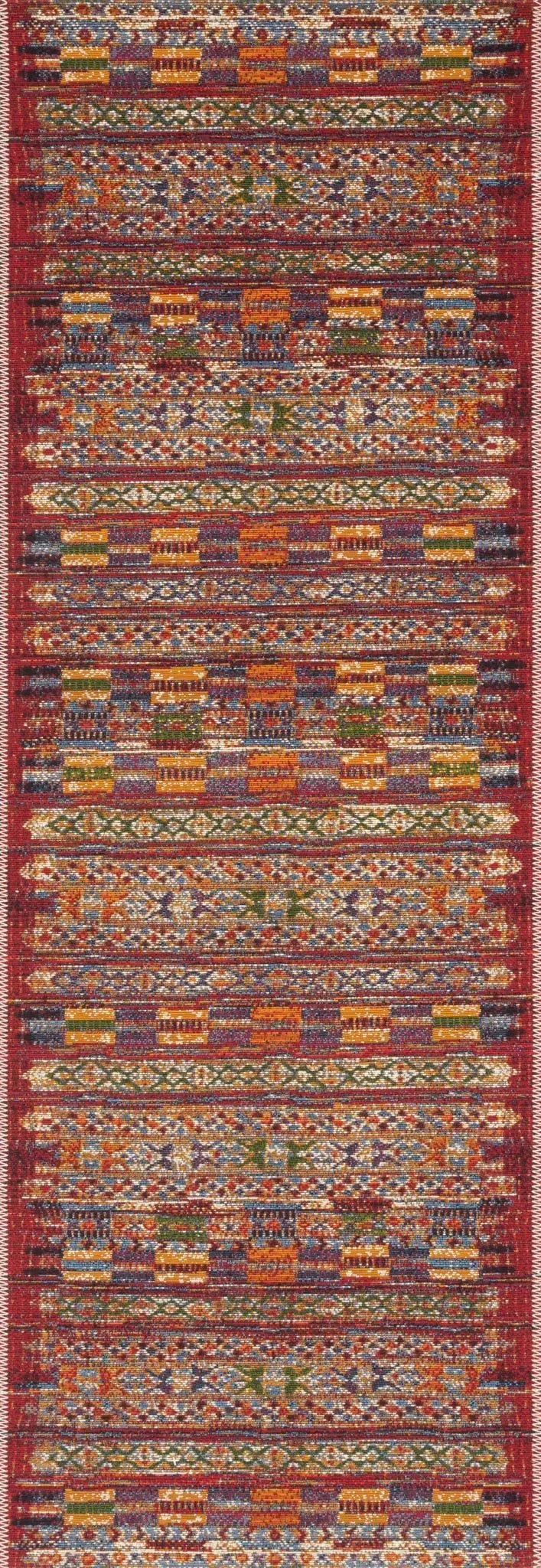 Mika MIK-09 Red/Multi Rug