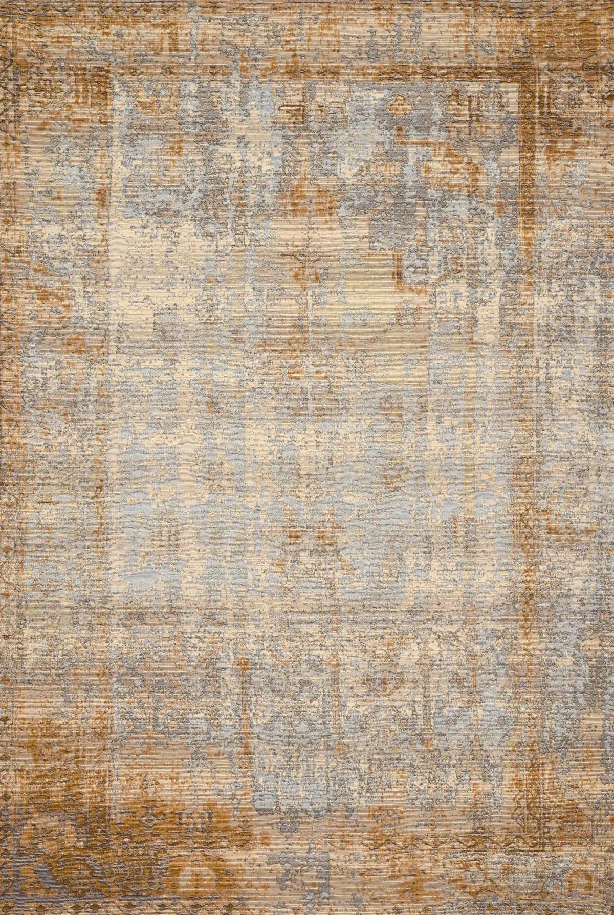 Mika MIK-11 Ant. Ivory/Copper Rug