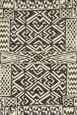 Mika MIK-13 Ivory/Black Rug