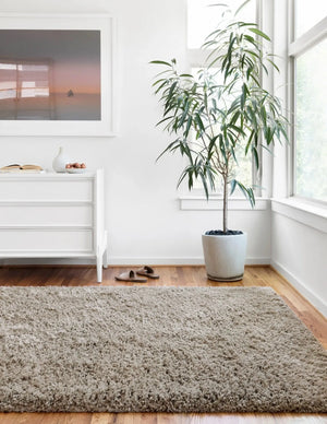 Mila Shag MIL-01 Taupe Rug