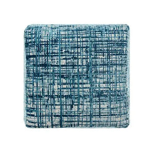Milano 34104BLO Blue/Ivory Pouf