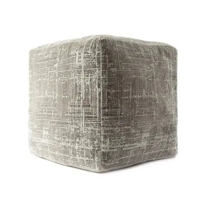 Milano 34106GBG Grey/Beige Pouf