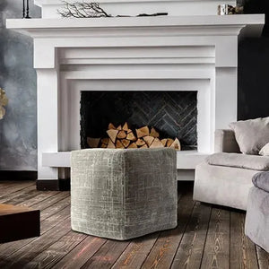 Milano 34106GBG Grey/Beige Pouf