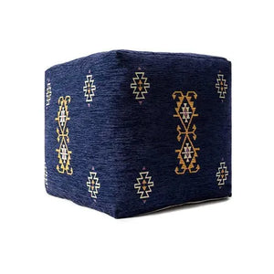 Milano 34107BLU Blue Pouf