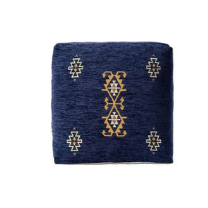 Milano 34107BLU Blue Pouf