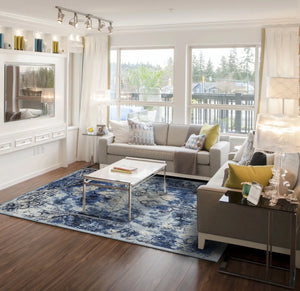 Milton 3471F Blue/Ivory Rug