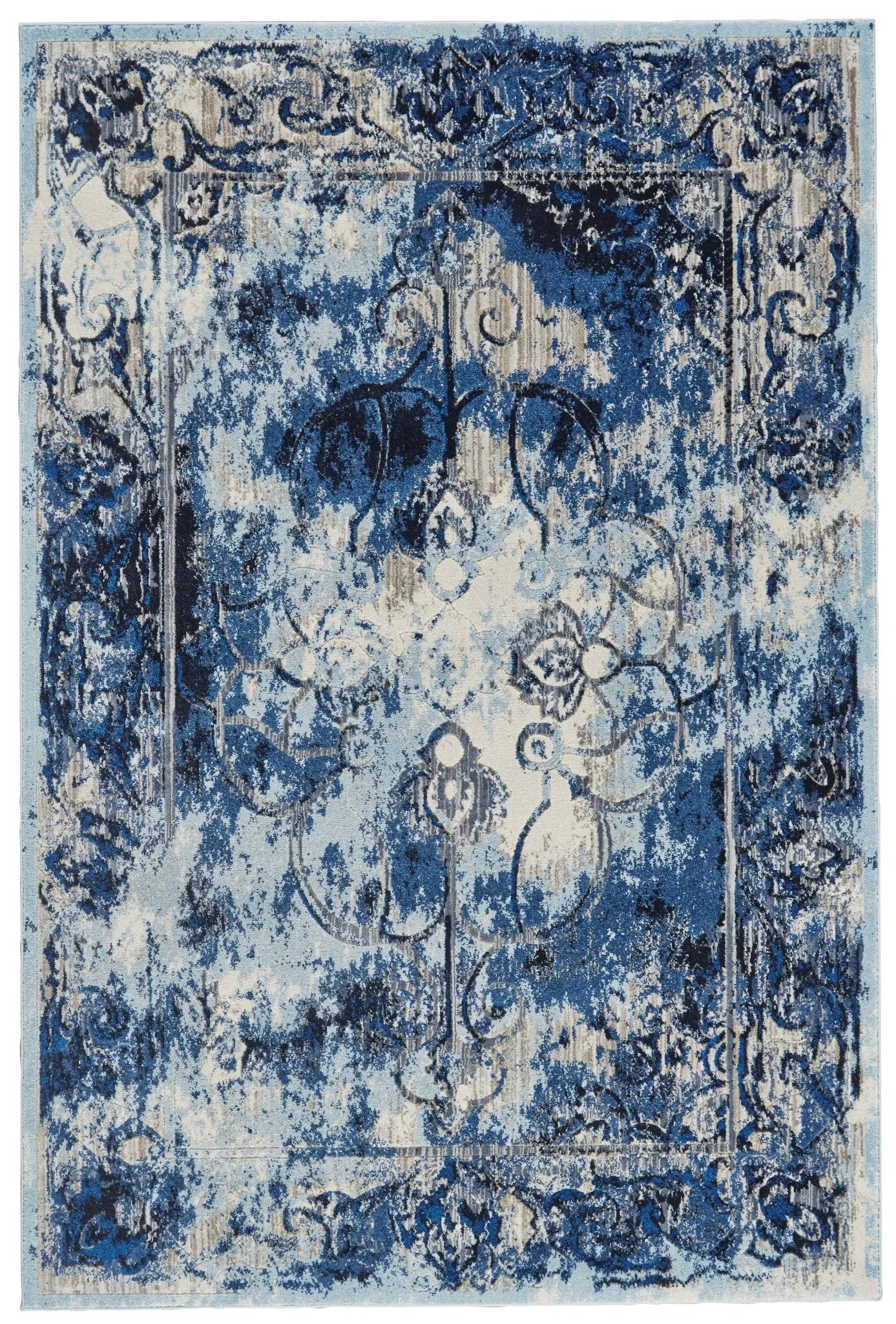 Milton 3471F Blue/Ivory Rug