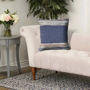 Mindy 07355MBR Multi/Blue Pillow