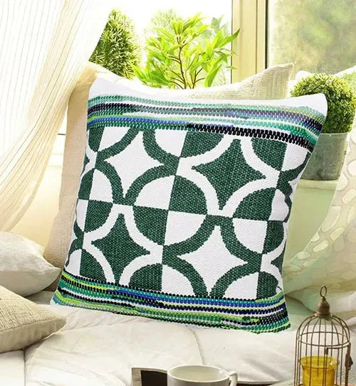Mindy 07744GRI Green/Ivory Pillow