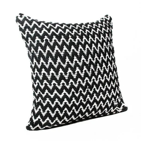 Modern Motif 07742BLI Black/Ivory Pillow