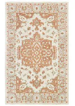 Modern Traditions LR81287 Orange Gray Rug