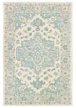 Modern Traditions LR81288 Turquoise Gray Rug