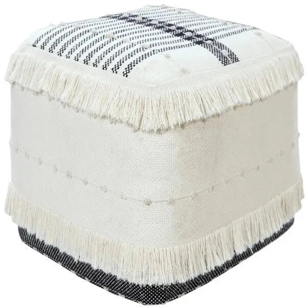 Monarch 34038BLK Black Pouf