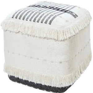 Monarch 34038BLK Black Pouf