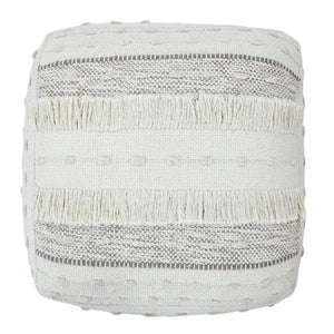Monarch 34039BEI Beige Pouf