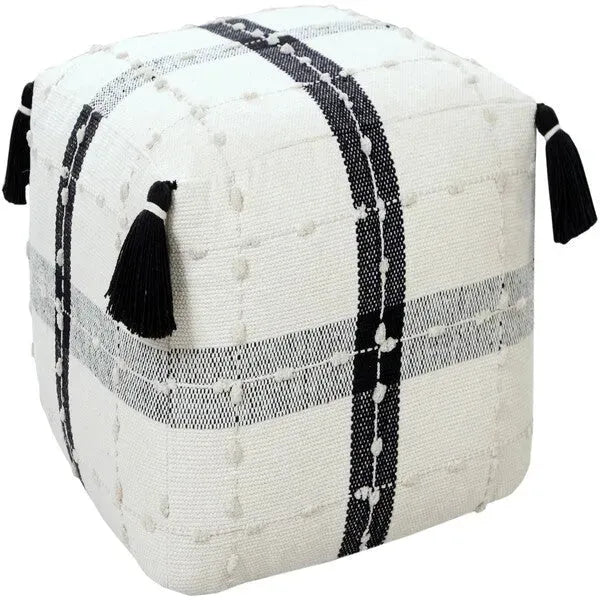 Monarch 34040BLK Black Pouf