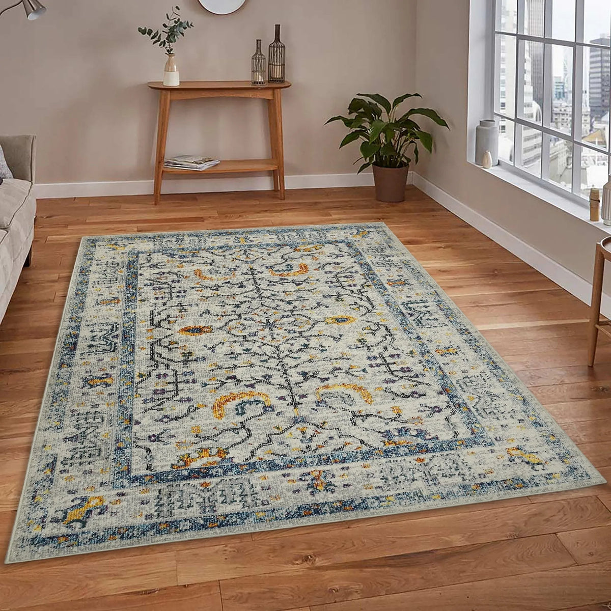 Montana MON-4 Ivory/Yellow Rug