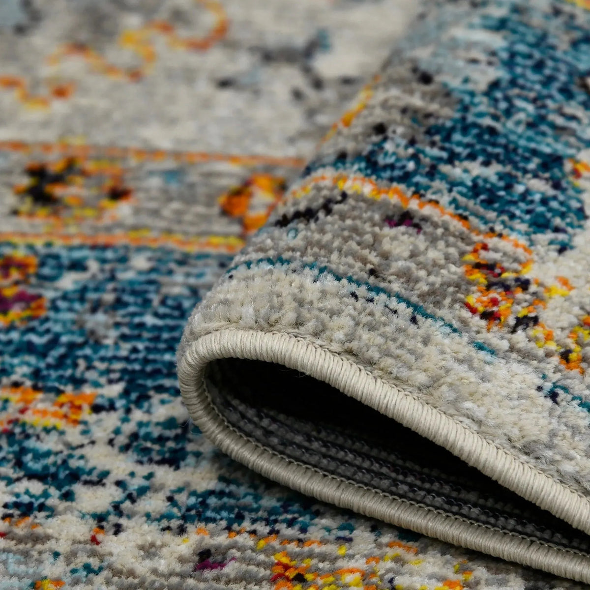 Montana MON-6 Blue/Orange Rug