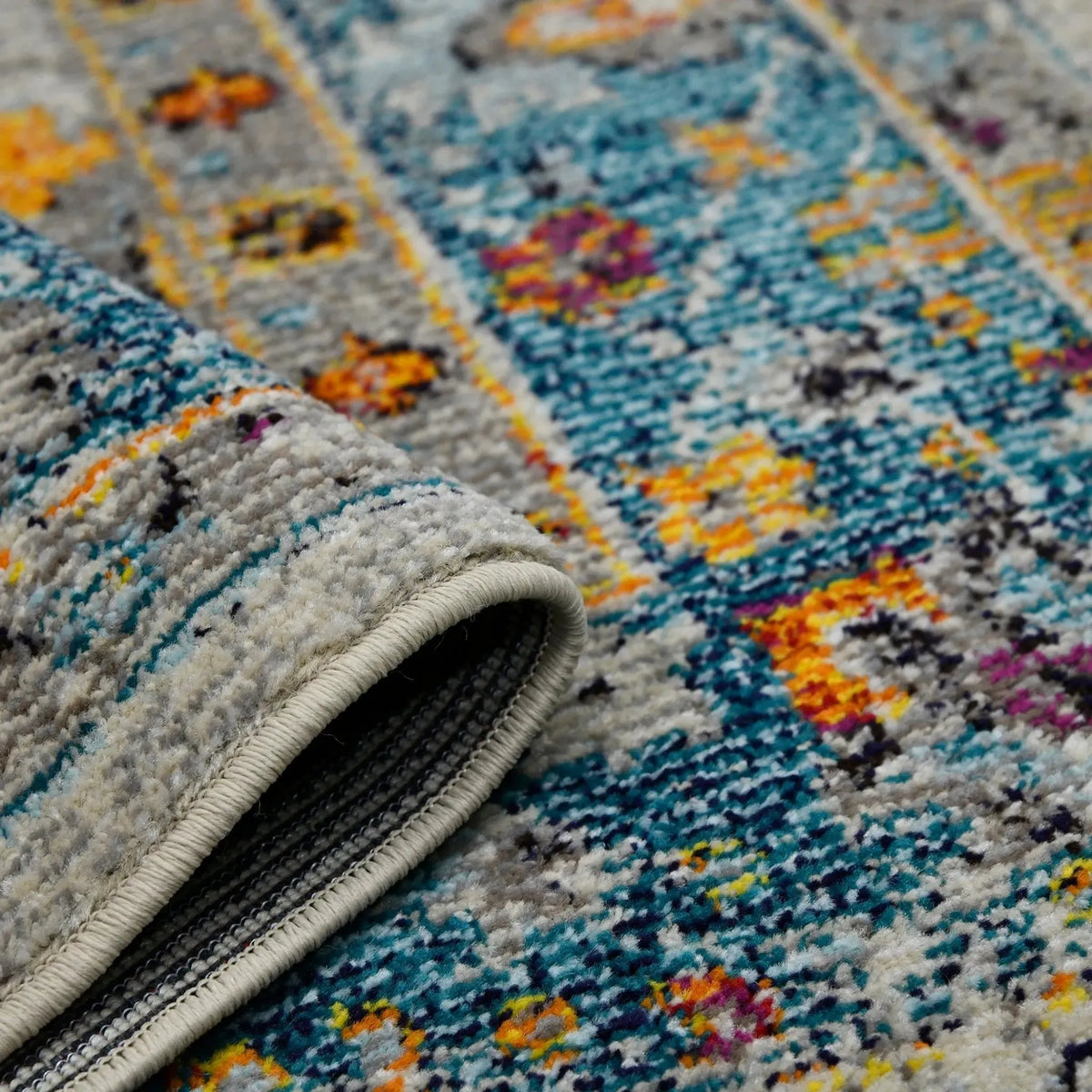 Montana MON-6 Blue/Orange Rug