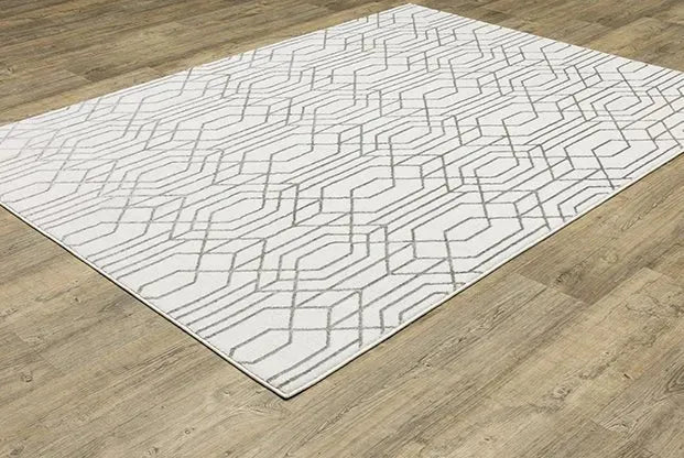 Montecito 4158W White/Grey Rug