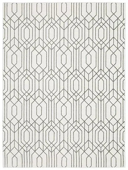 Montecito 4158W White/Grey Rug