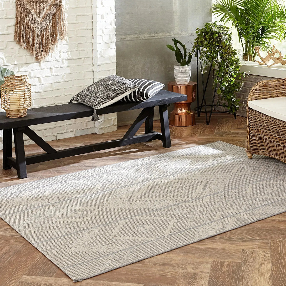 Monteclair MOC04 Shiloh Gray/Cream Rug