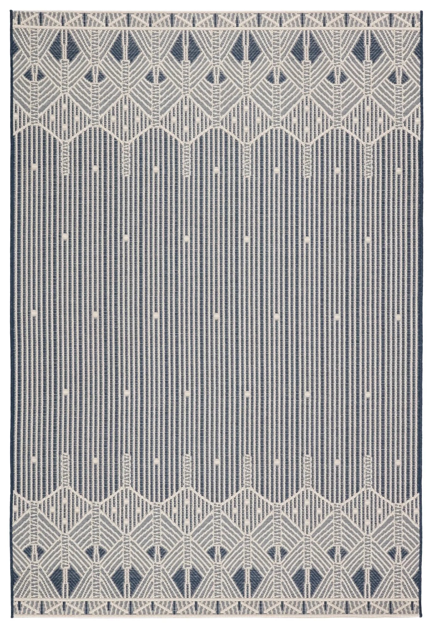 Monteclair Moc07 Belvidere Dark Blue/Cream Rug