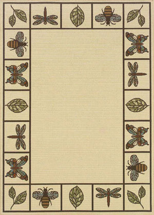 Montego 2266W Ivory/ Brown Rug