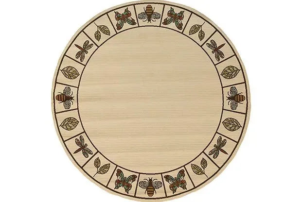 Montego 2266W Ivory/ Brown Rug