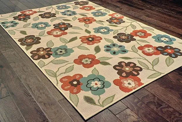 Montego 2267Y Ivory/ Brown Rug