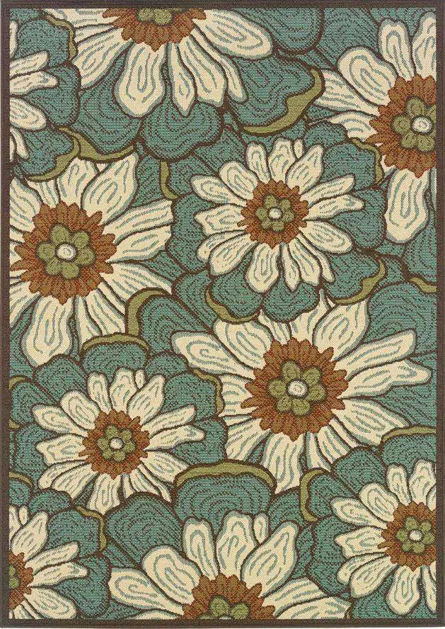 Montego 3444M Blue/ Brown Rug