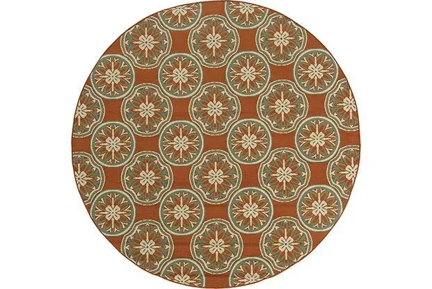 Montego 8323D Orange/ Ivory Rug